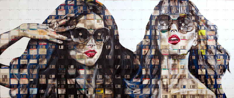 Illustration for article titled Timeless Portraits Created On Obsolete Floppy Disks And Film
